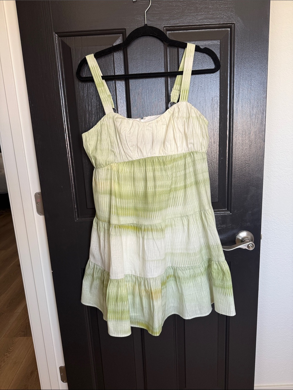 Express Pale Green Tiered Sundress NWT
